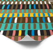 Poster de Motif Géométrique Africain (Coin)