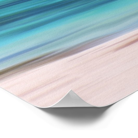 Poster de motivation Abstraite de la mer tropicale (Coin)