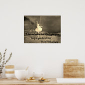 Poster de motivation avec Ballerina (Cuisine)