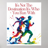 Poster de motivation, cadeau parfait pour coureur (Devant)