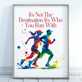 Poster de motivation, cadeau parfait pour coureur