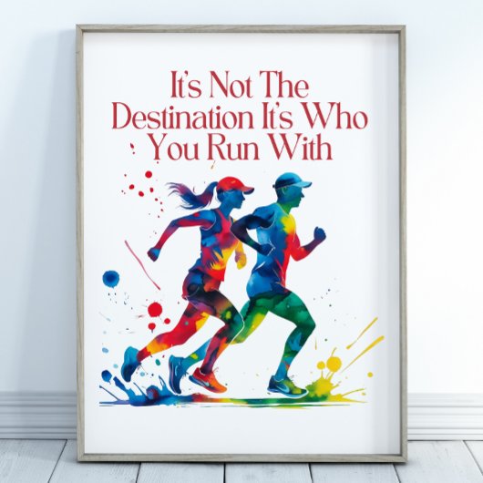 Poster de motivation, cadeau parfait pour coureur