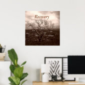 Poster de motivation de guérison (Bureau à domicile)