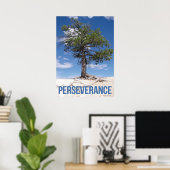 Poster de motivation de l'arbre de persévérance (Bureau à domicile)
