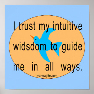 Poster de motivation de l'intuition de confiance