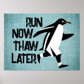 Poster de motivation de pingouin (Devant)