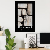 Poster de motivation du gouvernement (Bureau à domicile)