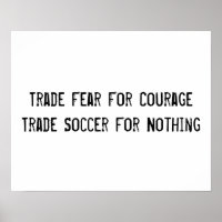 Poster de motivation du soccer