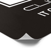 Poster de motivation en noir blanc stylisé arbre (Coin)