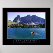 Poster de motivation - "Exploration" - 22"x28" (Devant)