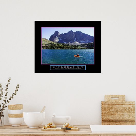 Poster de motivation - "Exploration" - 22"x28" (Cuisine)