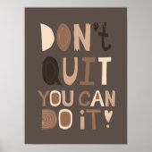 Poster de motivation géométrique Abstraite du mili (Devant)