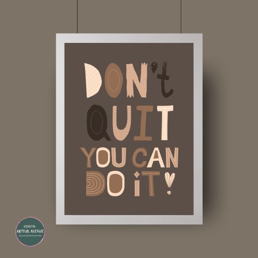Poster de motivation géométrique Abstraite du mili