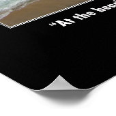 Poster de motivation - La vie à la plage (Coin)