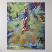 Poster de motivation Leap of Faith (Devant)
