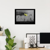 Poster de motivation Lotus and Dragonflies (Bureau à domicile)