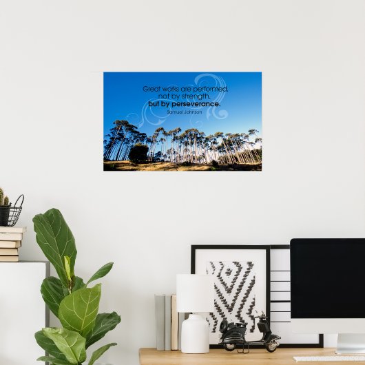 Poster de motivation persévérance Imprimer (Bureau à domicile)