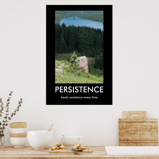 Poster de motivation persistant (Cuisine)