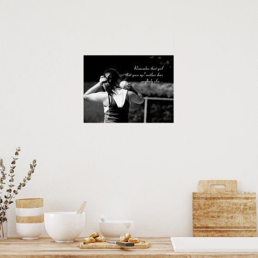 Poster de motivation pour lanceur de chaussures po (Cuisine)