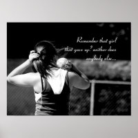 Poster de motivation pour lanceur de chaussures po