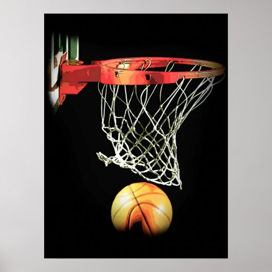 Poster de motivation spécial de basketball tendanc (Devant)