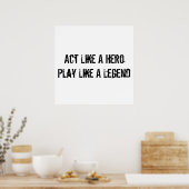 Poster de motivation sportive (Cuisine)