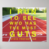 Poster de motivation Steve Prefontaine (Devant)