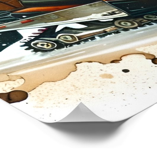 Poster de motoneige (Coin)