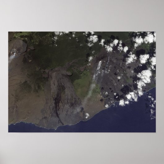 Poster De multiples panaches soufflent vers le sud-sud-ou (Devant)