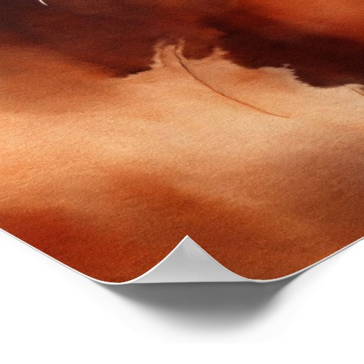 Poster de mur d'aquarelle Kitten (Coin)