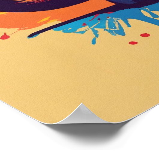 Poster de mur d'aquarelle Kitten (Coin)