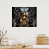 Poster De Mur D'Art Fractal Léger (Cuisine)