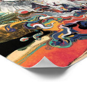 Poster de mur d'oiseaux inspiré par l'art japonais (Coin)