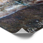 Poster de mur en briques rose et jaune HDR (Coin)