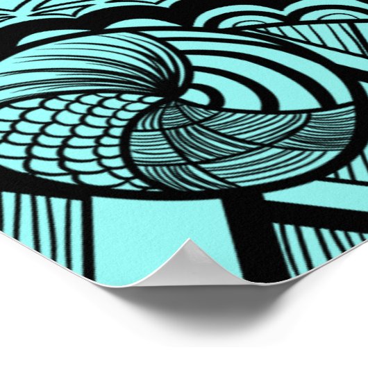 Poster de mur Zentangle (Coin)