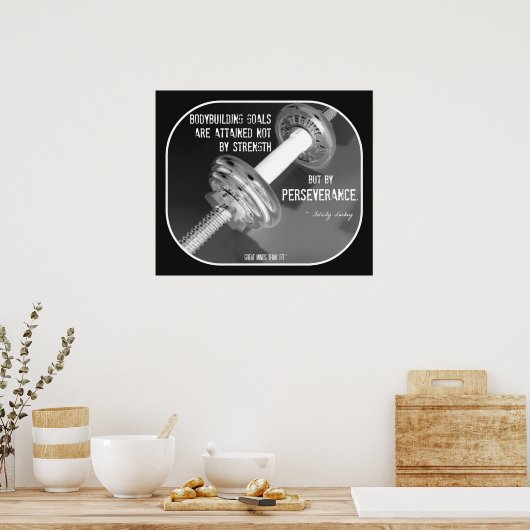 Poster de musculation avec devis 006 (Cuisine)