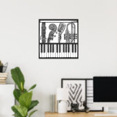 Poster de musique (Bureau à domicile)