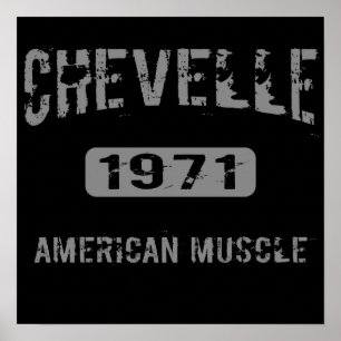 Poster de musique américaine Chevelle 1971