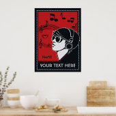 Poster de musique Art Déco (Cuisine)