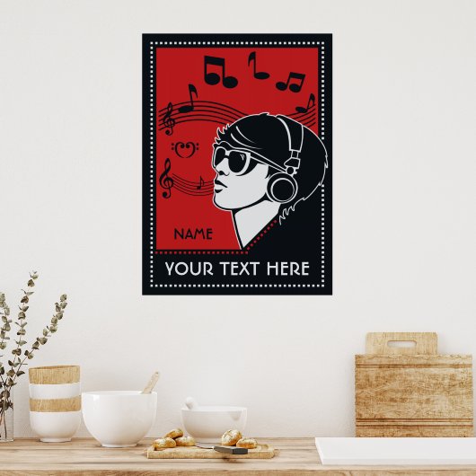 Poster de musique Art Déco (Cuisine)