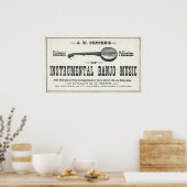 Poster de musique Banjo (Cuisine)