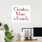 Poster de musique chrétienne (Bureau à domicile)