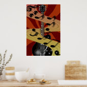 Poster de musique guitare (Cuisine)