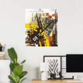Poster de musique vintage (Bureau à domicile)