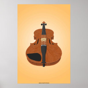 Poster de musique : Violon modèle 3D
