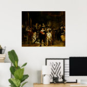Poster De Nachtwacht, Rembrandt (Bureau à domicile)