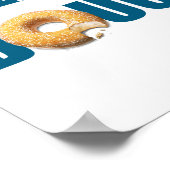 Poster de nage, équipe de nage, beignets (Coin)