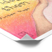 Poster de naissance personnalisé des bras d'une mè (Coin)