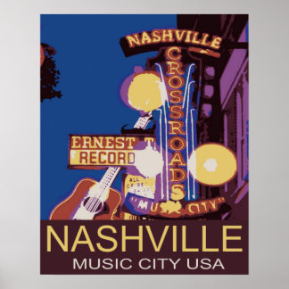 Poster de Nashville Music City USA