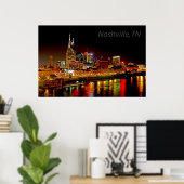 Poster de Nashville, TN Skyline (Bureau à domicile)